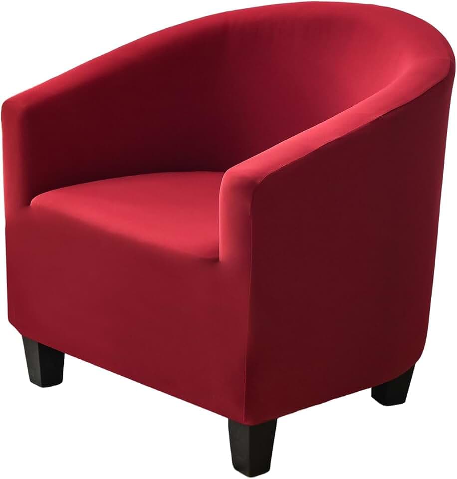 NILUOH Club Chair Slipcover Stretch Tub Chair Cover Barrel Chair Covers Armchair Covers Sofa Cover Furniture Protector for Living Room (03)
