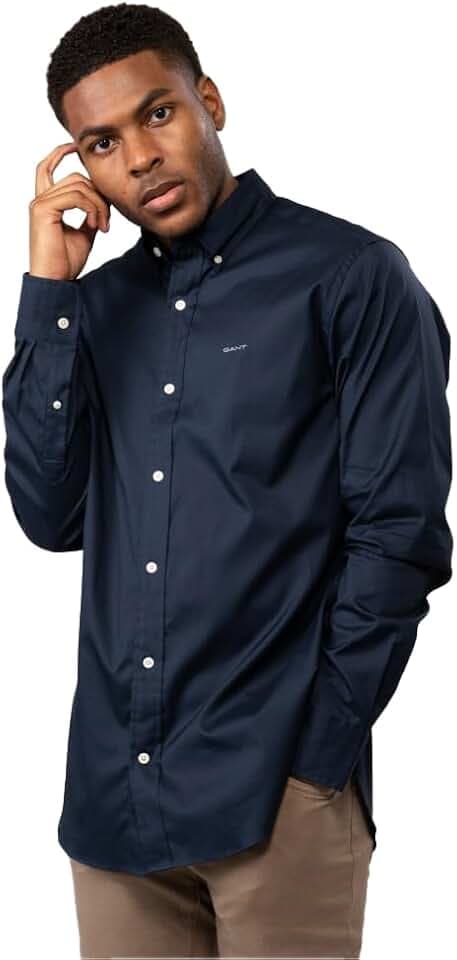 Gant Herren Reg Pinpoint Oxford Shirt Klassisches Hemd (1er Pack)