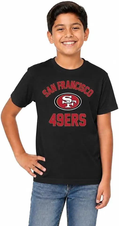 Youth NFL Football T-Shirt - Tagless Cotton Blend Fan Tee