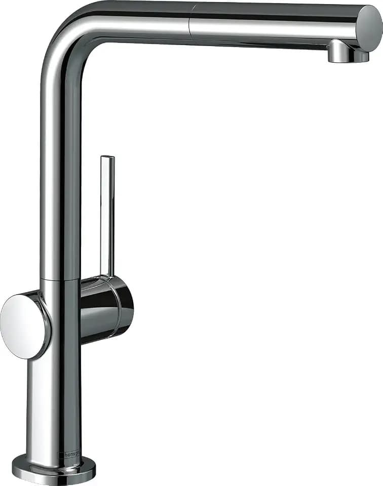 hansgrohe Küchenarmatur Talis M54 (Wasserhahn Küche mit Schlauchbox, 360° schwenkbar, ausziehbarer Auslauf, hoher Komfort-Auslauf 270mm, Standardanschlüsse) Chrom
