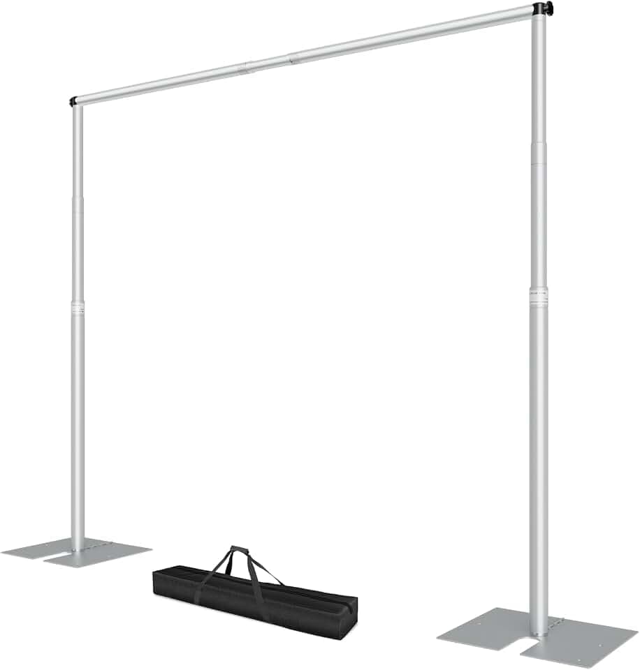 EMART 10x10ft Heavy Duty Backdrop Stand Adjustable Pipe and Drape Kit