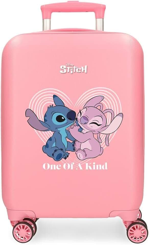 Disney Kinderkoffer, hartschalig, mit seitlichem Zahlenschloss, 4 Rollen, Handgepäck, hergestellt aus ABS, einem robusten und leichten Material.
