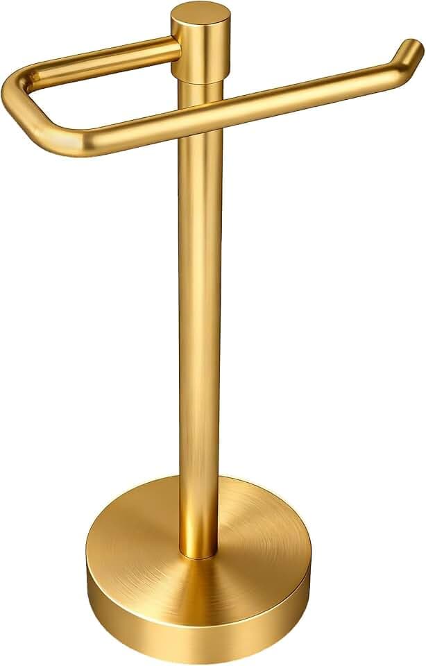 YUMORE Hand Towel Holder Stand Countertop, Pro Gold