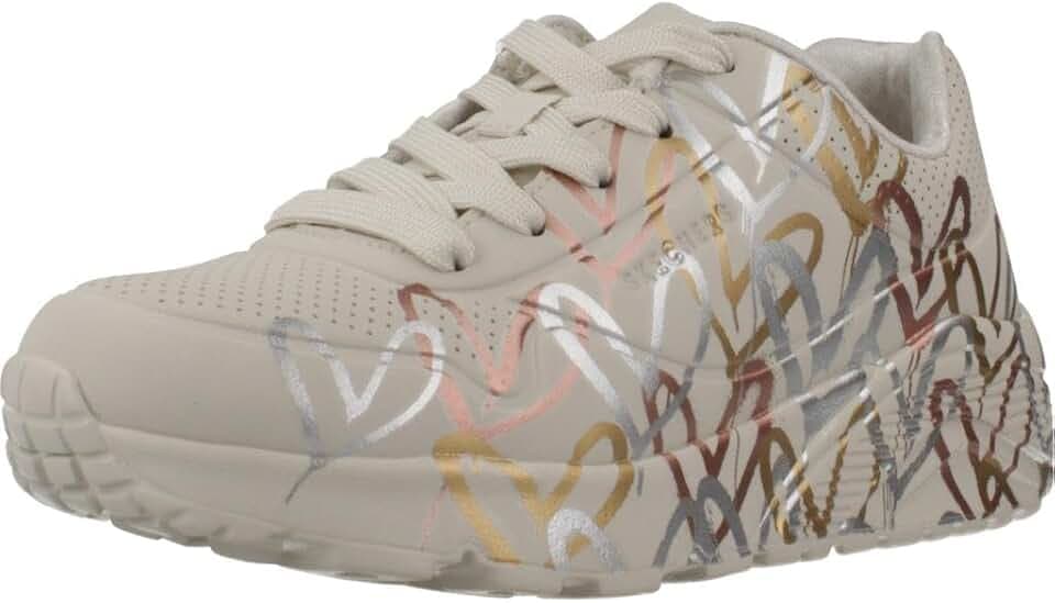 Skechers Mädchen UNO Lite Metallic Lovesneakers,Sports Shoes