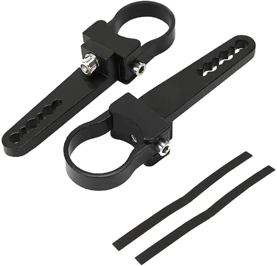 Tube Clamps Mounting Brackets for LED Light Bar Work Lights Fog Lights Off Road Lights Fit 1.5", 2pcs