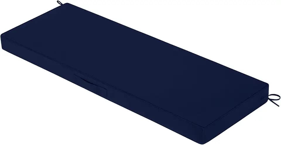 Outdoor Bench Cushion - 45" x 18" x 3" Bench Cushions for Outdoor Furniture, Non-Slip Outdoor Swing Cushions with Removable Cover, Patio Bench Cushion for Backyard Porch Settee (Navy)