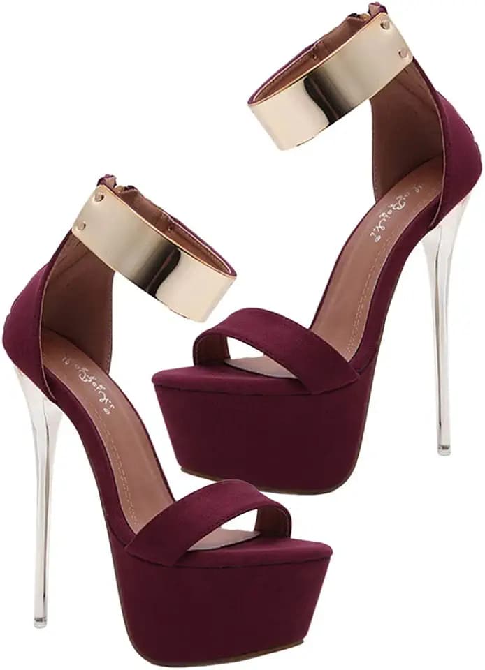 Holibanna Damen Sexy Sandalen Mit High Heel Und Rutschfester Sohle Stilvolle Sommerschuhe Für Strand Und Alltag Wasserdichte Dünne Fersensandalen