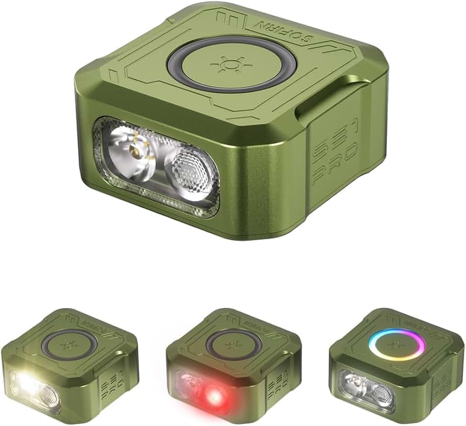 sofirn SE1 Pro EDC Pocket Flashlight, RGB Color Light, USB-C Rechargeable