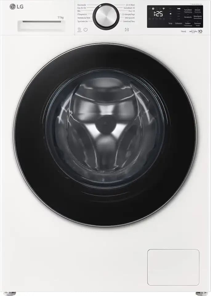 LG F4WX7012W Waschmaschine (11 kg, Energieklasse A-40%, 1.400 U./Min.) mit AI Wash, TurboWash 360°, Allergy Care, ThinQ, Weiß