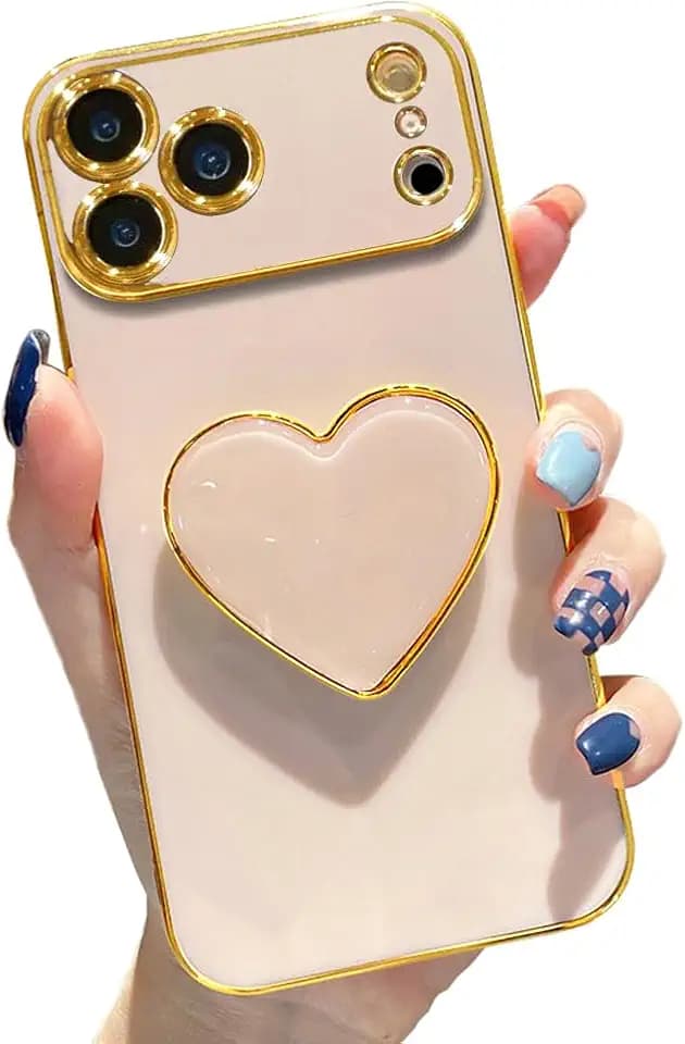 for iPhone 17 Pro Max Case with Stand, Pink