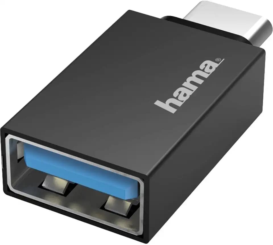Hama USB-C auf USB-A Adapter - OTG Anschluss für Tablet, Drucker - Super-Speed-Datenübertragung 5 Gbit/s, USB 3.2 Gen1