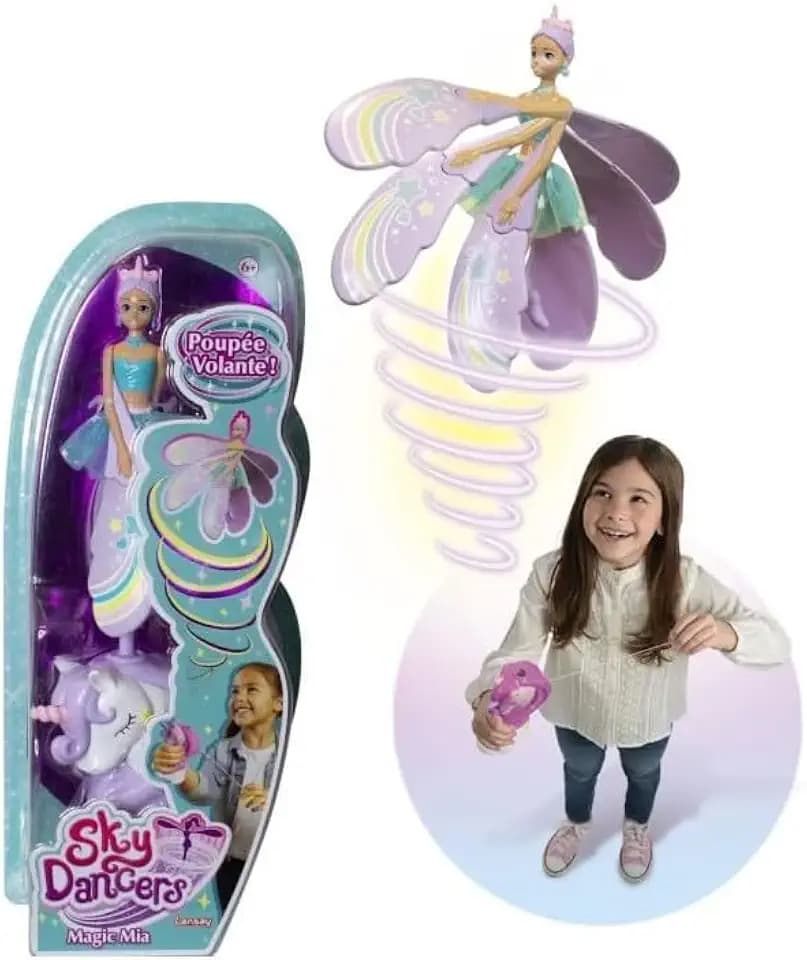 Lansay - Sky Dancers Magic Mia - Fliegende Feenpuppe 18 Cm - Ab 6 Jahren