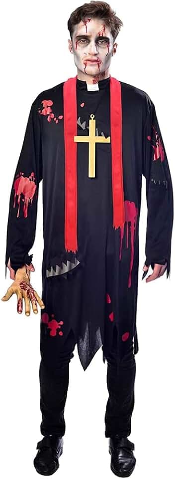 (PKT) (9902699) Adult Mens Zombie Vicar Costume (Extra Large)