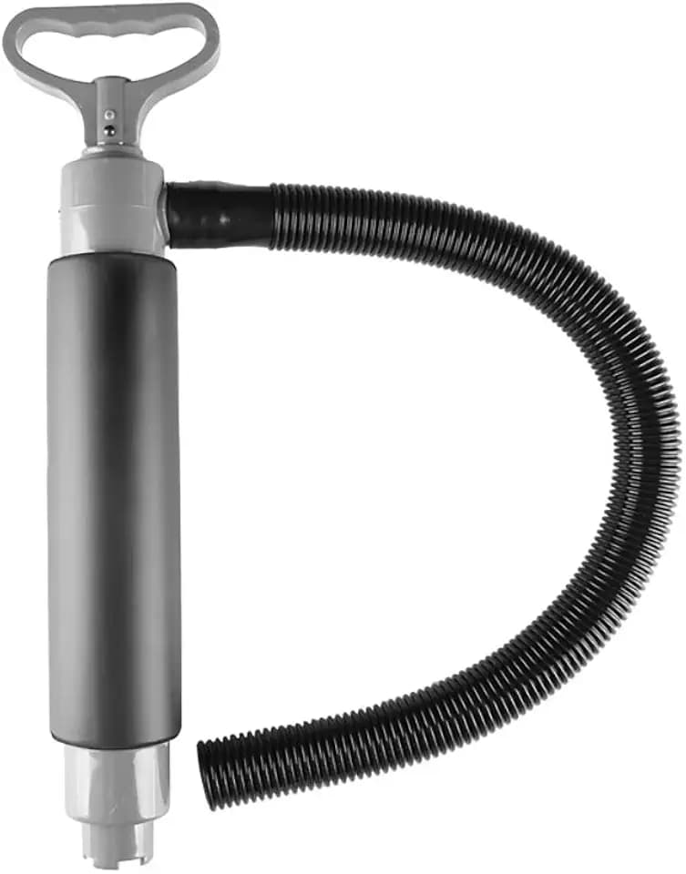 Kayak Bilgenpumpe,Schwimmende Handpumpe,Manuelle Bilgenwasserpumpe Tragbar für Kajak Kanus und Bootszubehör (Silber Grau)