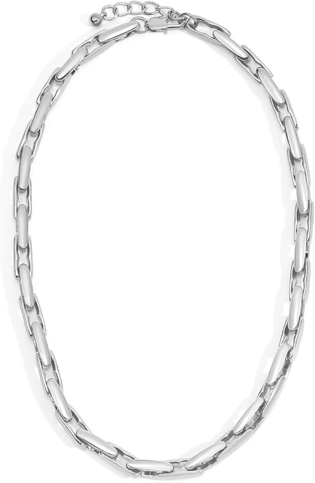 Necklaces for Women 14K Gold Plated Trendy Chunky Chain Choker Jewelry