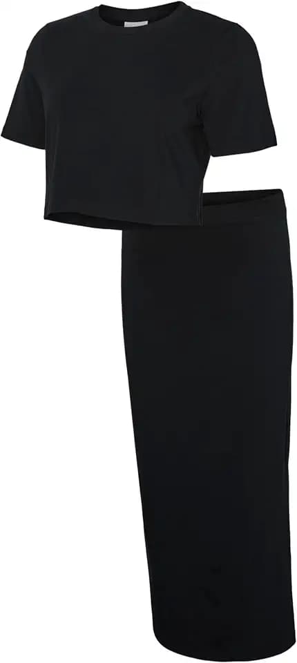 MAMA.LICIOUS Damen Mlkerrie Top & Skirt JRS Set Noos