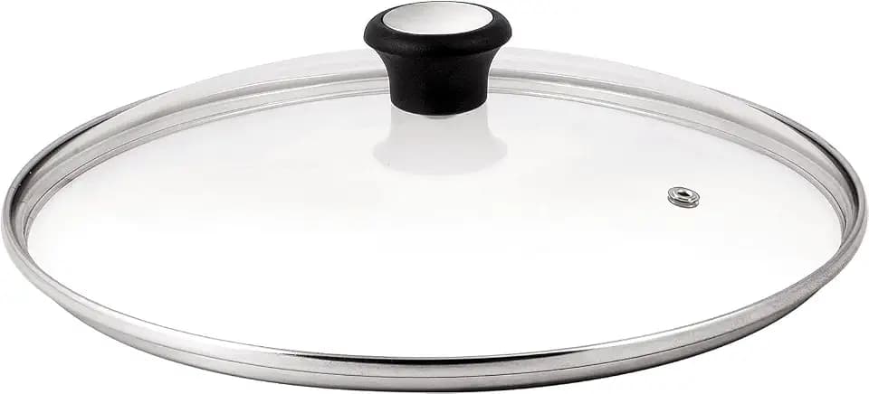 Tefal Glasdeckel 32 cm, Edelstahlfassung, Spülmaschinenfest, Dampfventil, Thermokunststoffgriff, 28097912