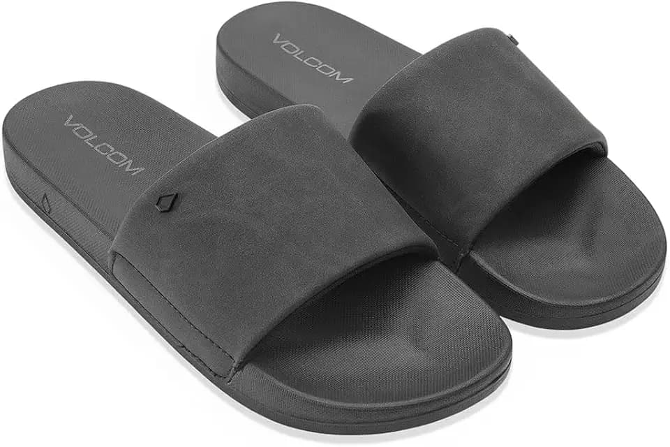 Volcom Women's Volcation Slide Sandals – Recliner Comfort Foam Footbed, Padded Strap Slip-on Slides