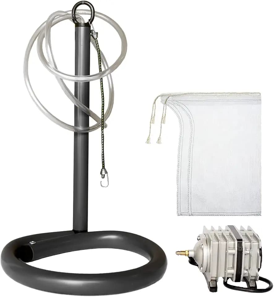 Worm Brew - Compost Tea & Worm Casting Tea Brewer - 5 Gallon Bucket Aerator (Pump Included) D10