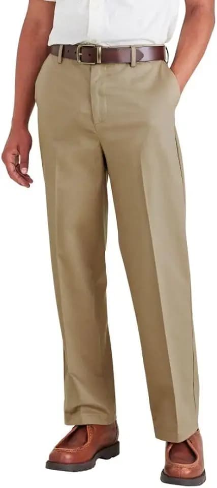 DOCKERS Men's Relaxed Fit Signature Iron Free Khaki Pants