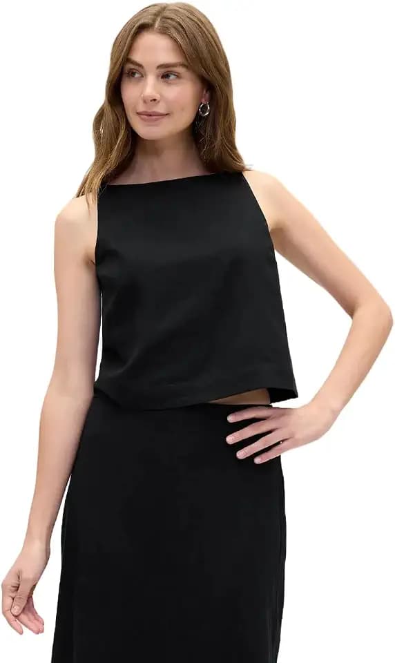 Gap Women's Linen Blend Shell Tank Top