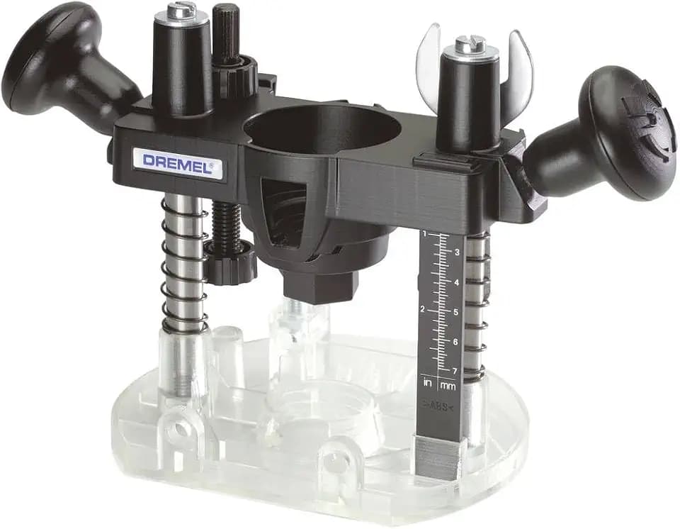 Dremel 335-01 Drehwerkzeug Tauchfräsenaufsatz, kompakt & leicht für leichte Routing-Projekte, perfekt für Holzbearbeitung & Einlegerarbeiten, Schwarz Medium