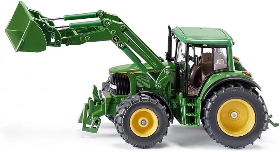Siku 3652 John Deere Traktor mit Frontlader, 1:32, Grün