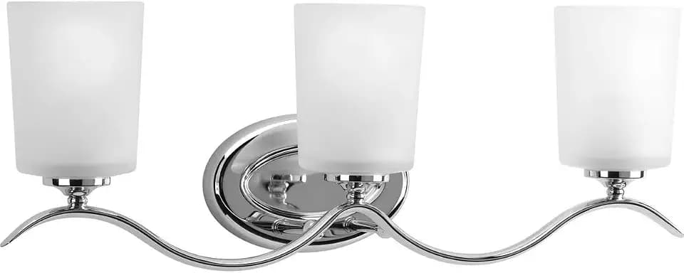 Progress Lighting Inspire 3-Light Bath Vanity Light, Polished Chrome