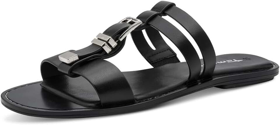 Tamaris Damen Flat Mules Synthetik