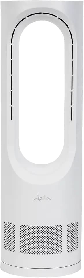 JATA JVSA3430 - Ventilator ohne Flügel, kompakt, 15 W, leise mit 5 Geschwindigkeitsstufen, Oszillation 60°, Timer 9 h, LED-Touchpanel, geringer Stromverbrauch