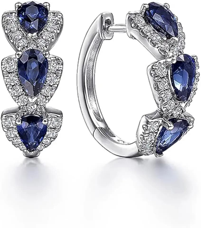 Tesuivra Plated Lightweight Huggie Earrings for Women Trendy Open Hoop Earrings with Cubic Zirconia