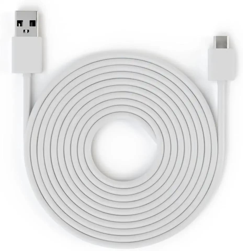 Blink Three-Meter Indoor Power Cable for Mini 2, Mini 2K+, Blink Arc and Blink Arc 2K+ (White)