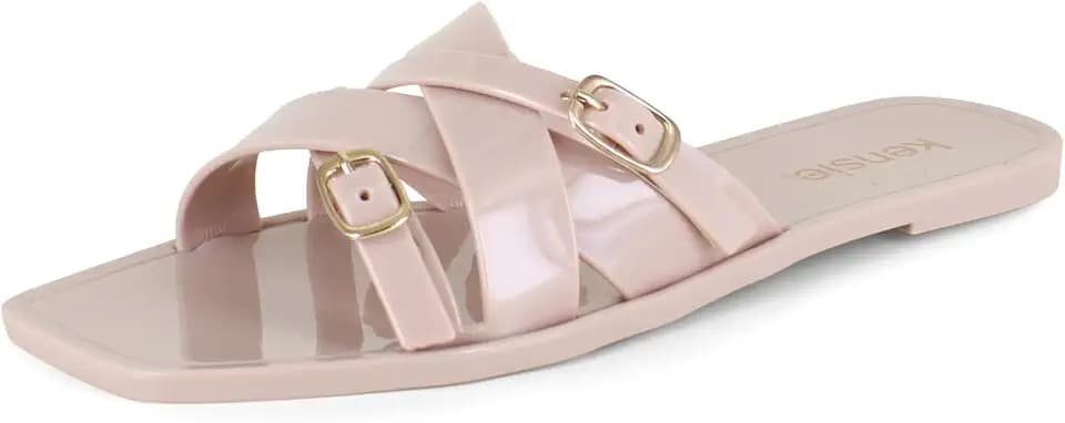 kensie womens Jellie Slide