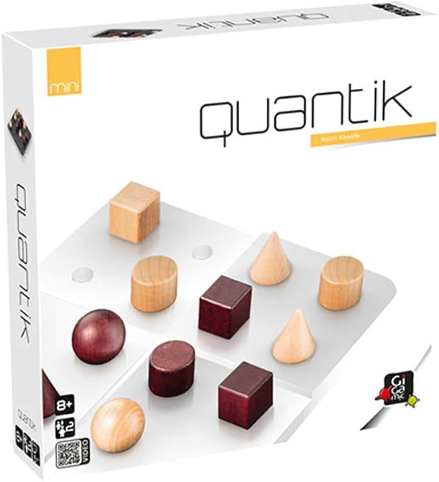 Gigamic, Quantik Mini, Familienspiel, Holzspiel, 2 Spieler, Ab 8+ Jahren, 15 Minuten, Deutsch, Mehrsprachig