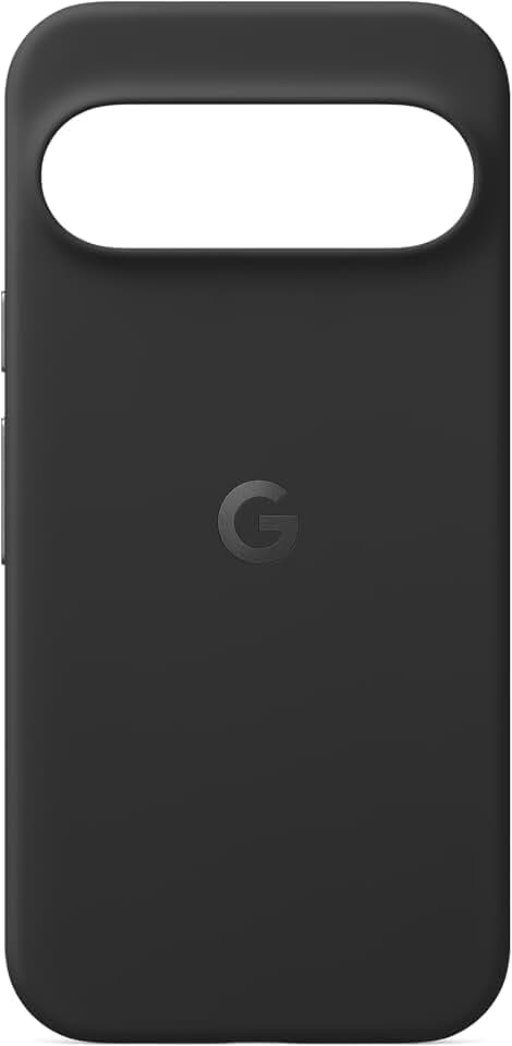 Google Pixel 9 & Pixel 9 Pro Case – langlebiger Schutz – fleckenabweisendes Silikon – Schutzhülle für Android-Smartphones – Obsidian (Made by Google)