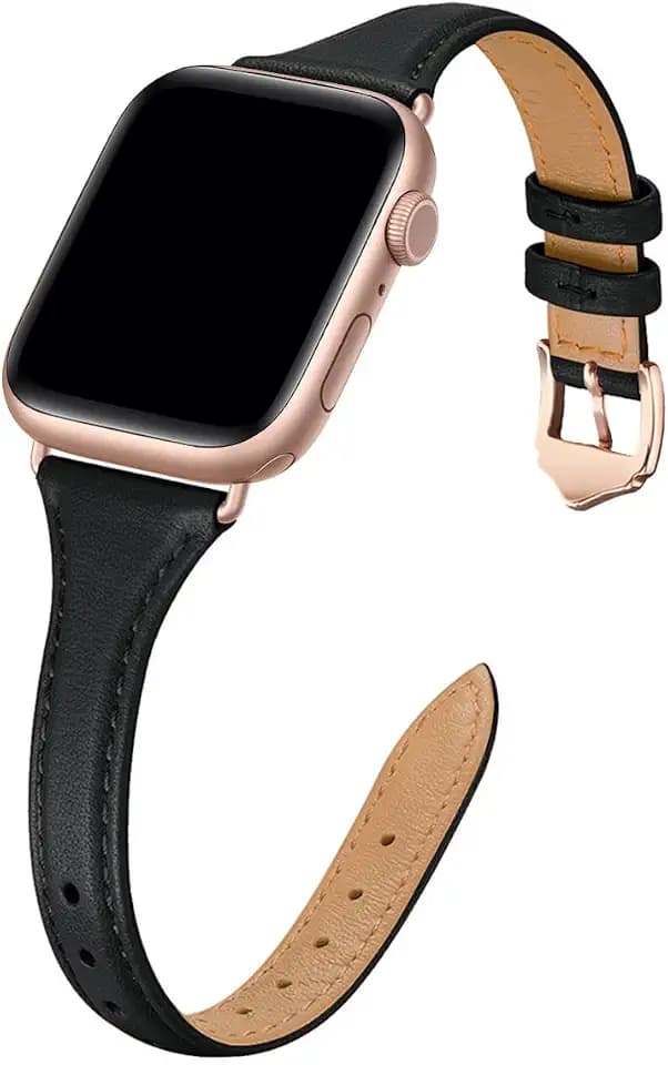 WFEAGL Leather Band Compatible with Apple Watch Bands for women