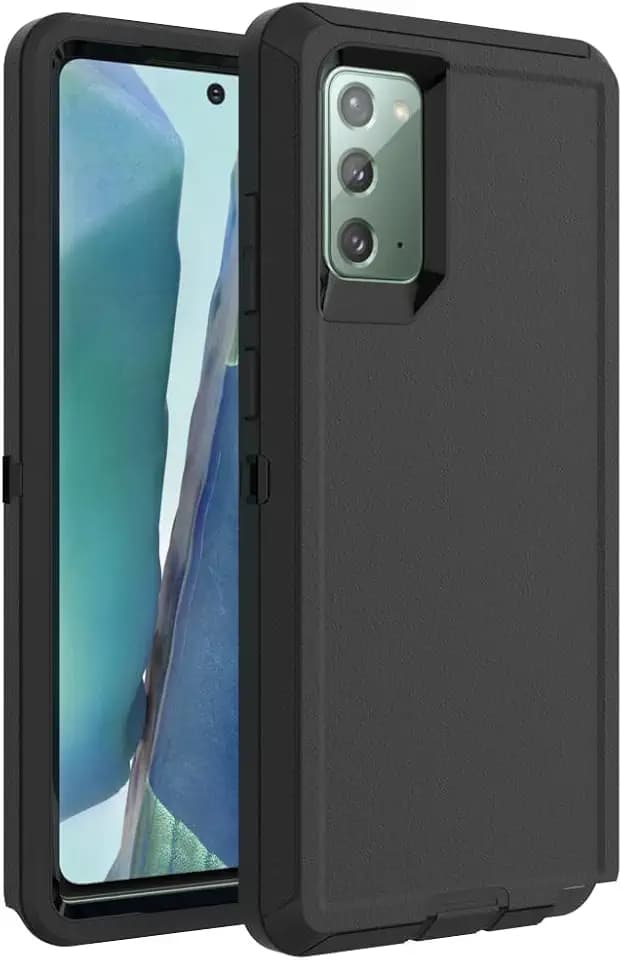 Case for Galaxy Note 20, Heavy-Duty Tough Rugged Shockproof Drop Protective Cover Cases for Samsung Galaxy Note 20, Black