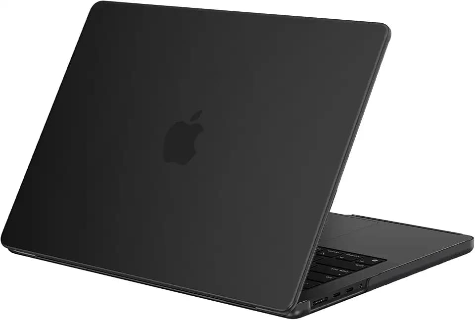 EooCoo Case for MacBook Pro 14 inch M5-M1 Pro/Max 2026-2021, Matte Black