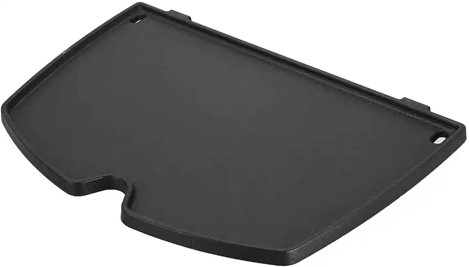 6558 32CM Grillplatte for Weber Q100 Q1000 Serie Q120 Q1200, Gusseisen Gusplatte für Weber Gas Grill Q100 Q1200 Elektro Q1400 Q1000 Zubehör Griddle Ersatzteile