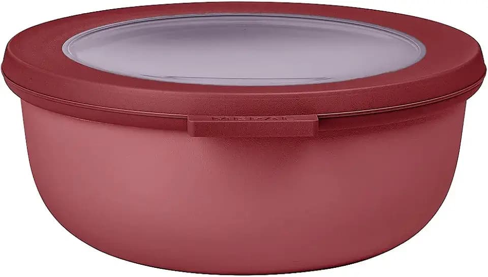Mepal Multi Bowl Cirqula Round - Mikrowellen Geschir - Geeignet als Luftdichte Aufbewahrungsbox für den Kühlschrank, Mikrowellengeschirr & als Frischhaltedosen - 750 ml - Vivid mauve