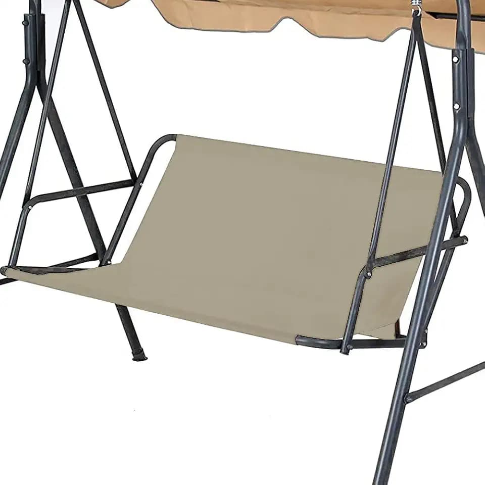 Replacement Swing Seat Cover, 600D Oxford Cloth Waterproof 2/3 Seat Patio Swing Seat Replacement Covers for Outdoor Porch Garden Yard Swings (Beige/54.33’’x19.68’’x19.68’’)
