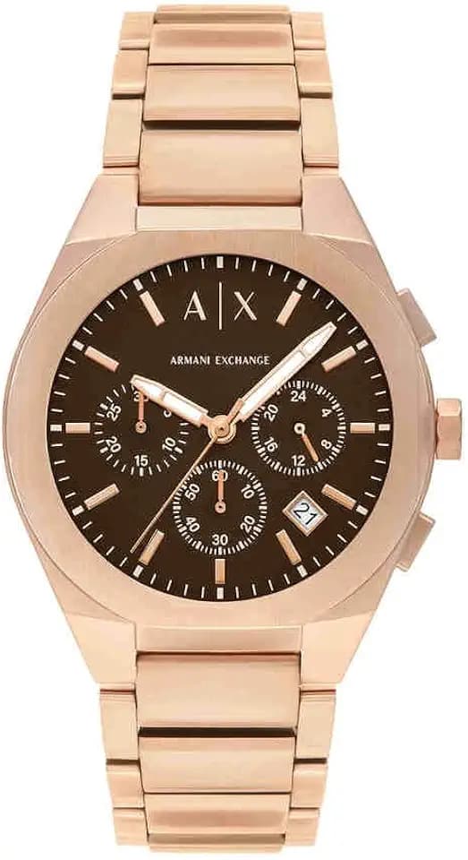 Armani Exchange Herrenuhr, Quarz-Chronographenwerk und 42 mm Gehäusegröße mit Edelstahlarmband