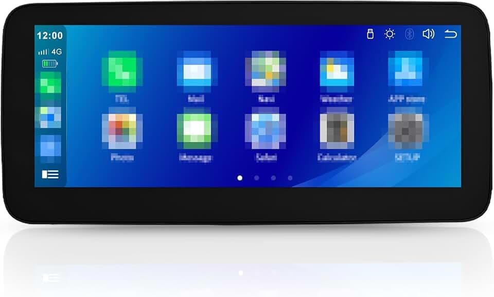 10,25-Zoll-Autobildschirm, kabelloser Carplay-Bildschirm für Mercedes-Benz C-Klasse W205 GLC V-Klasse W447 2015–2019 mit NTG5.0-Systemunterstützung Bluetooth/Mirrorlink/Siri/Andriod Auto