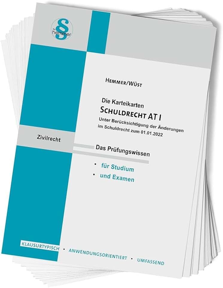 Karteikarte Schuldrecht AT I: Das Prüfungswissen für Studium und Examen