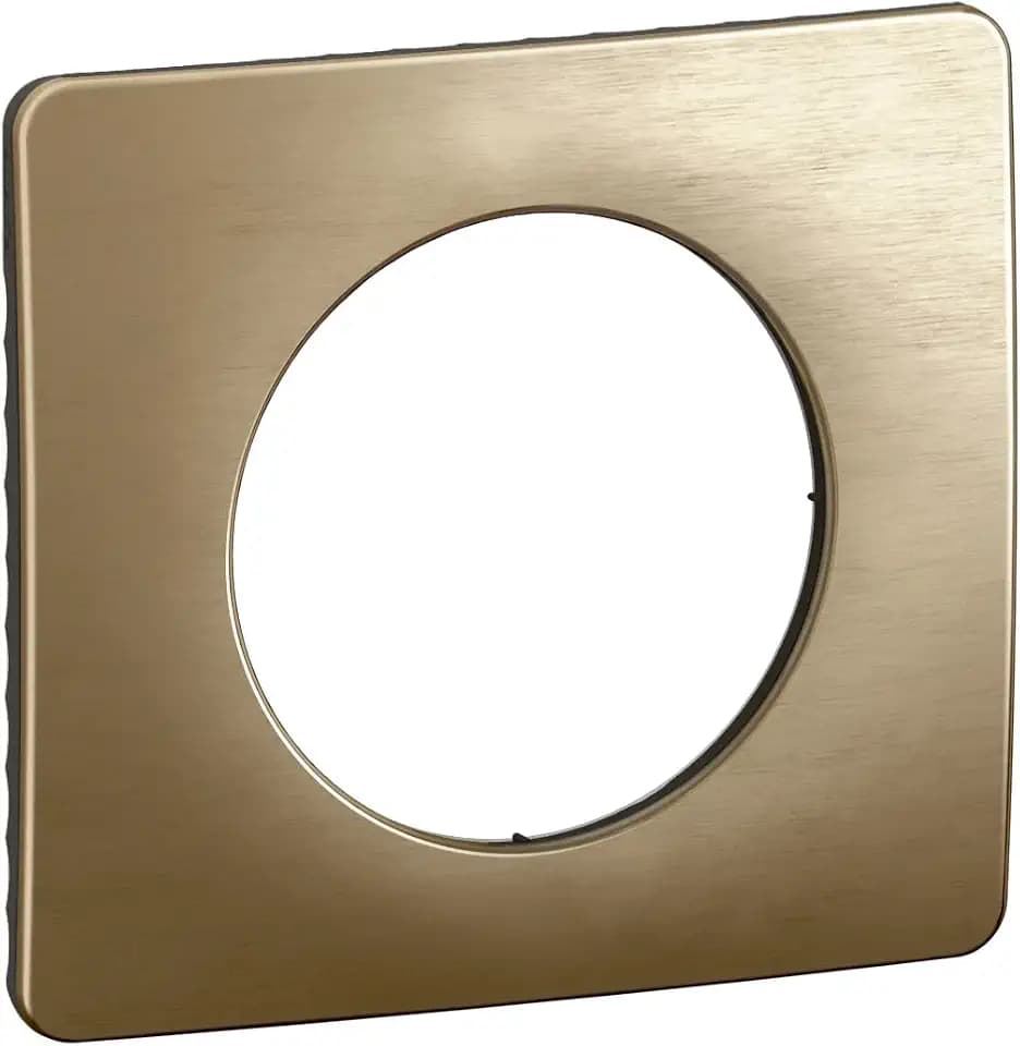 LEGRAND - Céliane-Abdeckplatte für Céliane-Steckdosen und Schalter – 1 Fach – satinierte Bronze