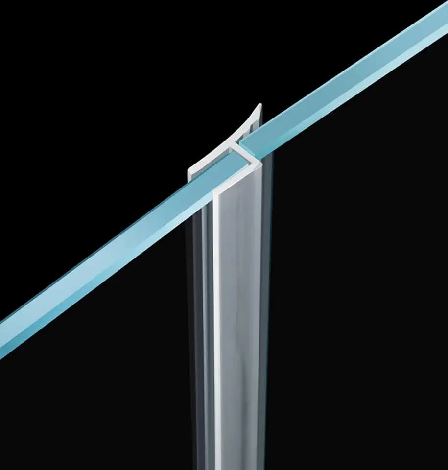 98" Frameless Shower Door Side Seal Strip for 5/16" Glass Door