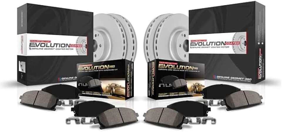 PowerStop Z17 Brake Pad & Fully Coated Rotor Kit Front & Rear CRK5927