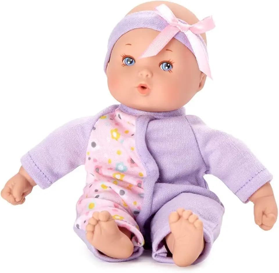 Madame Alexander 7-inch Little Cuties Mini Baby Doll, Lavender, Light Skin Tone
