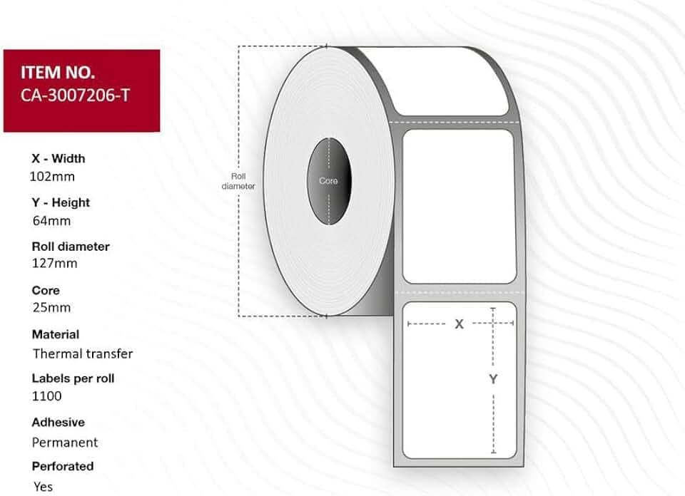 Capture Adressrollen Label 102 x 64 mm Kern 25 mm