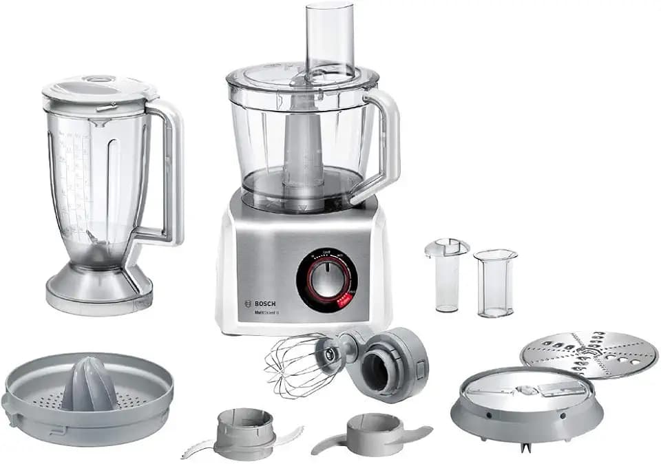 Bosch MC812S820 MultiTalent 8/1.250 Watt / 3.9 Liter/Multizubehör, weiß/edelstahl